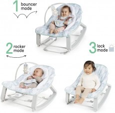 Ingenuity Keep Cozy 3-in-1 Grow with Me Bounce Rock Seat Spruce
